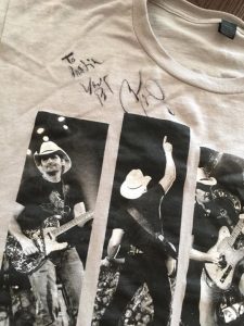 Brad Paisley signed shirt for Band-Aids Recipient